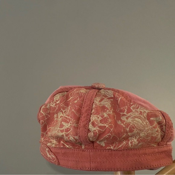 Diesel peachy pink denim distressed patchwork cap - Picture 3 of 4